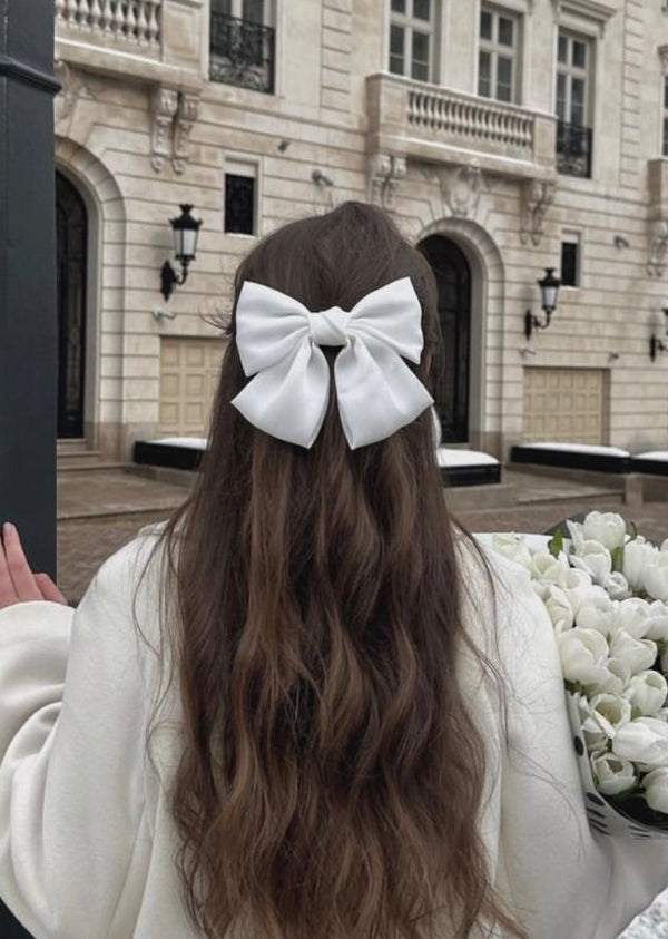 Hair Bow Grey - BYNICCI.NL