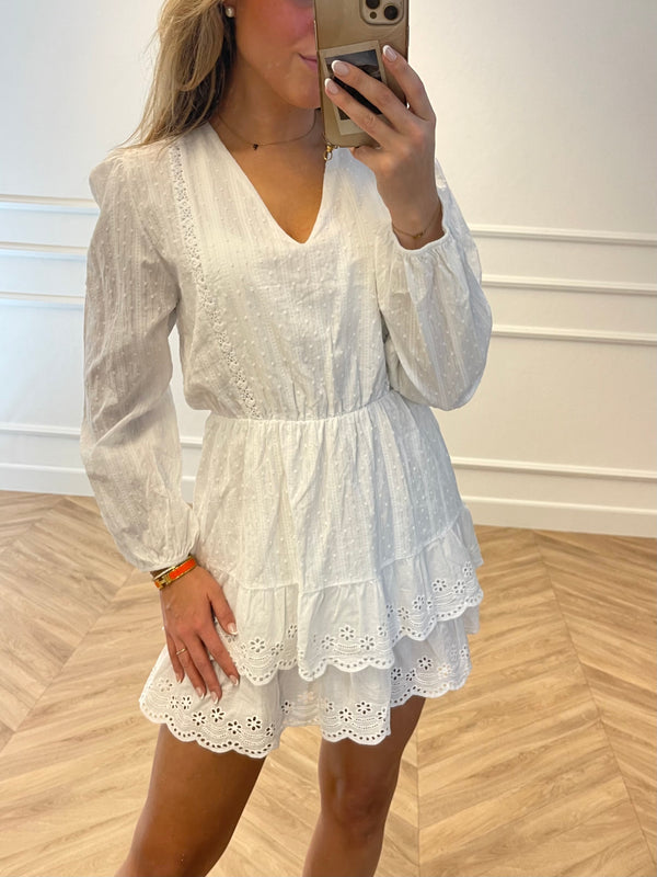 Valencia Dress White - BYNICCI.NL