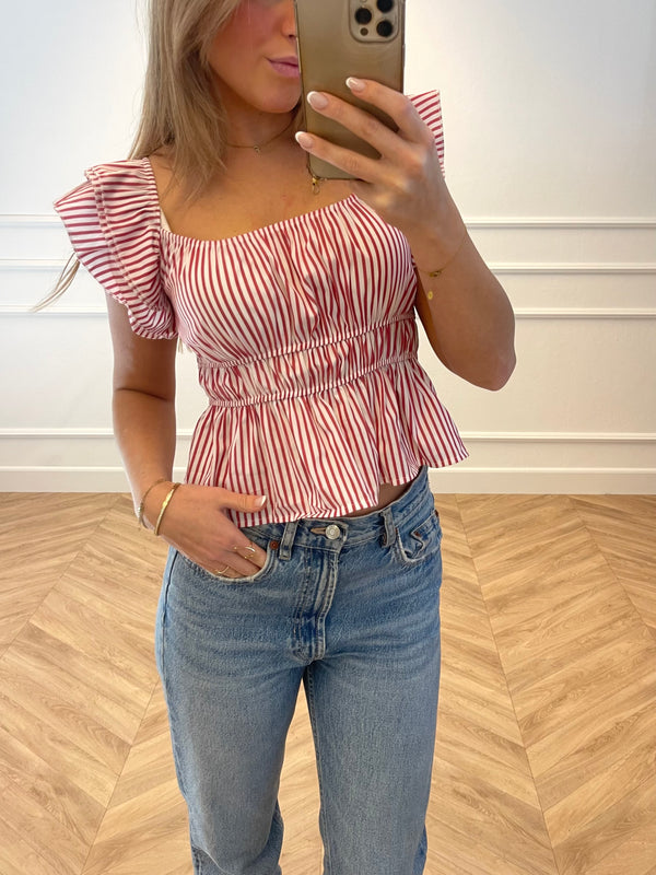 Summer Blouse Red - BYNICCI.NL