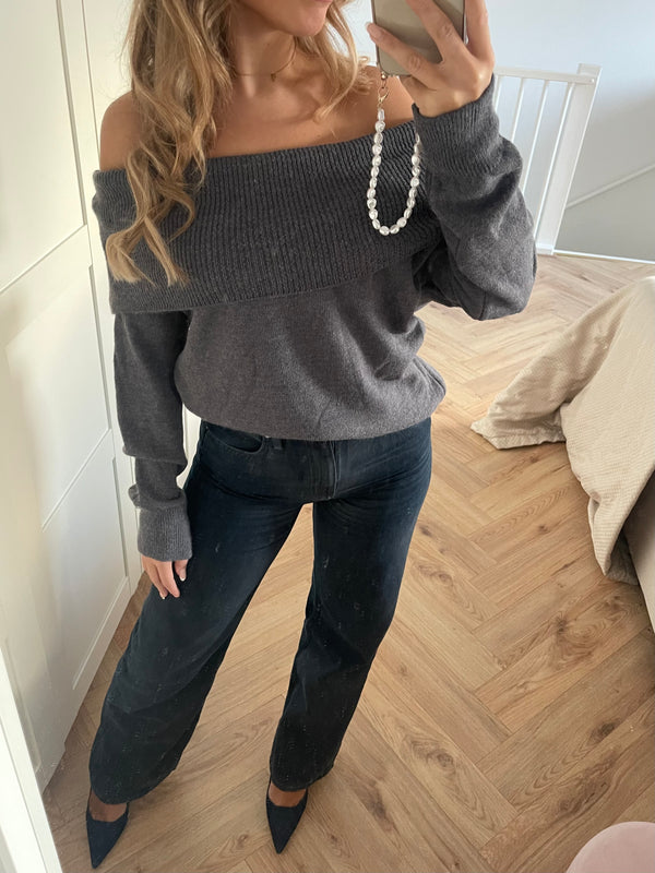 Chique Sweater Grey - BYNICCI.NL