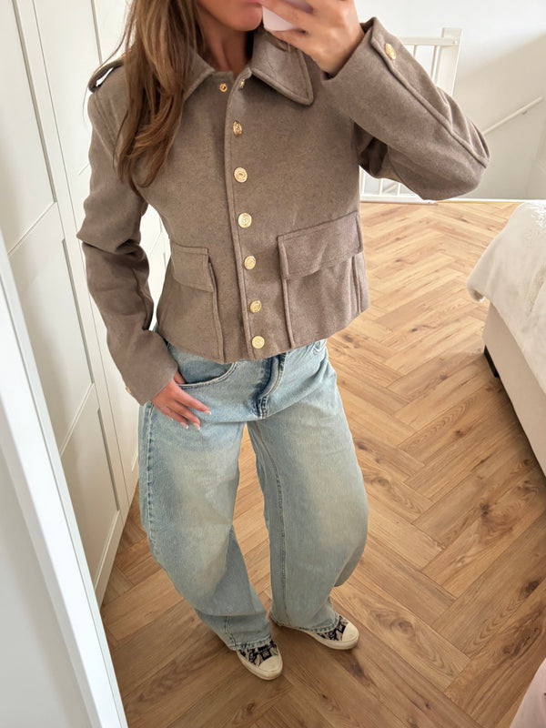 Trendsetter Jacket Taupe - BYNICCI.NL