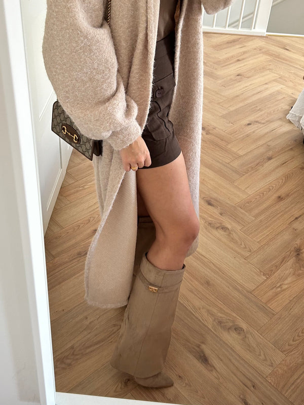 ByNicci Suède Beige Boots