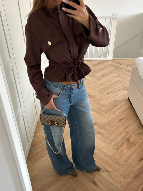 Suède Jacket Brown
