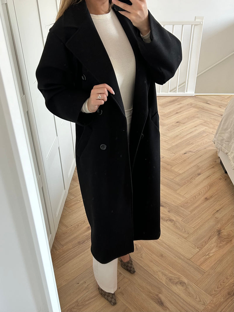 Manteau noir long