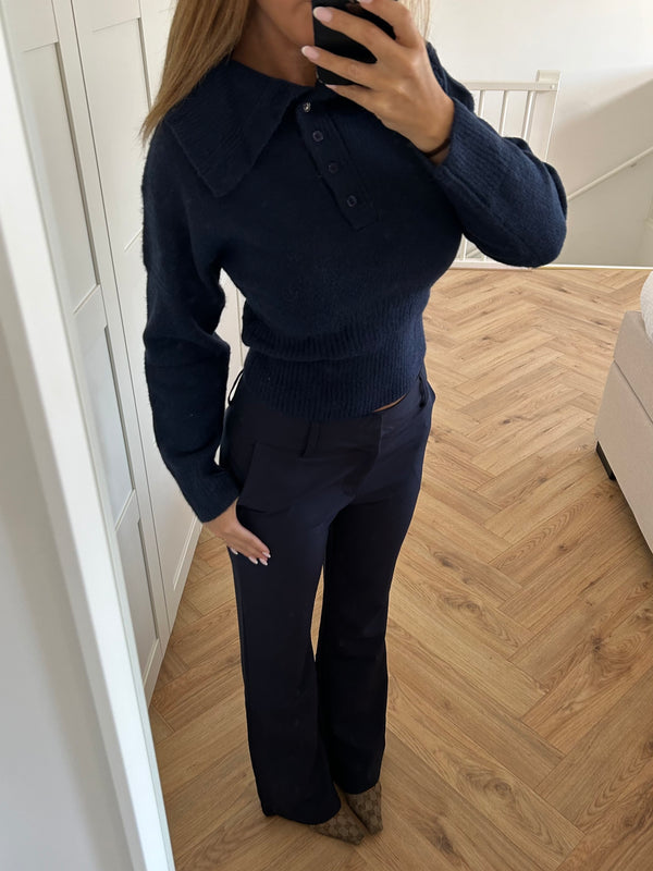 Polo Sweater Navy