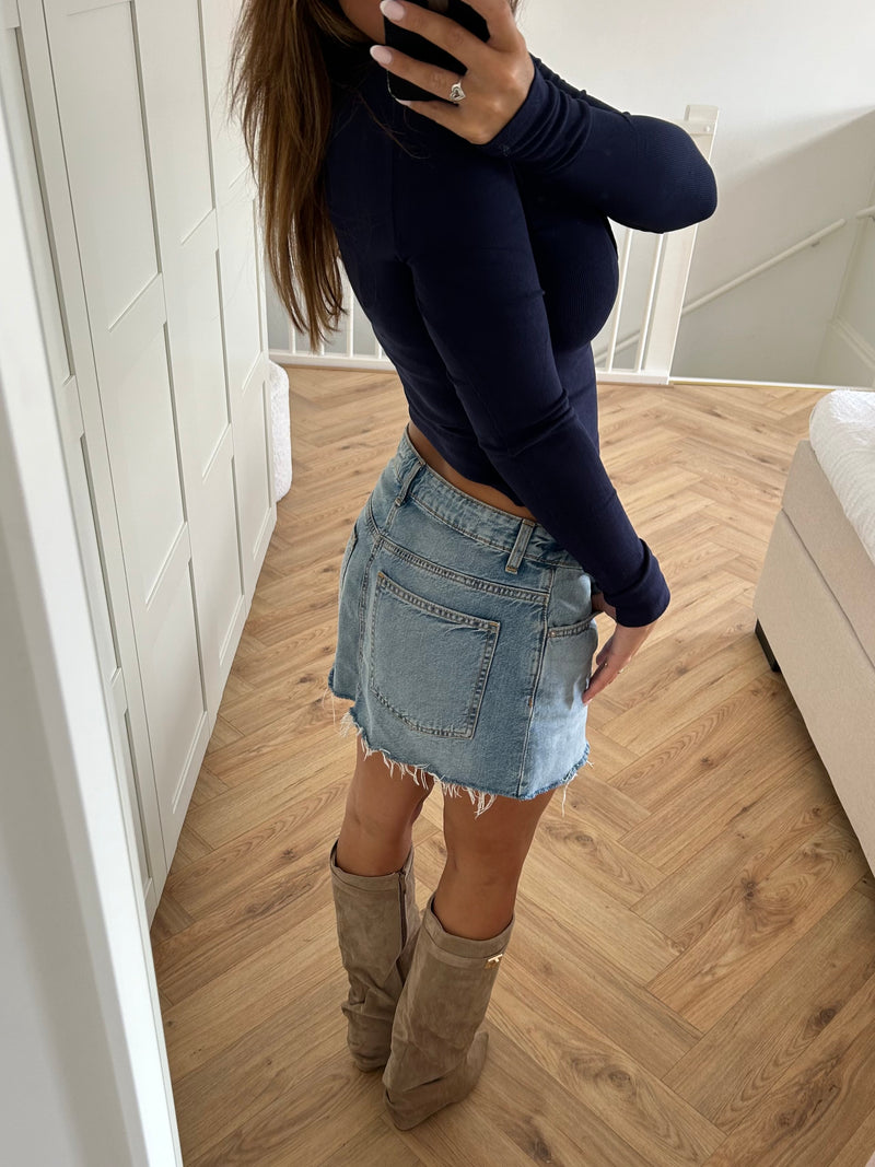 Bella Top Navy - BYNICCI.NL