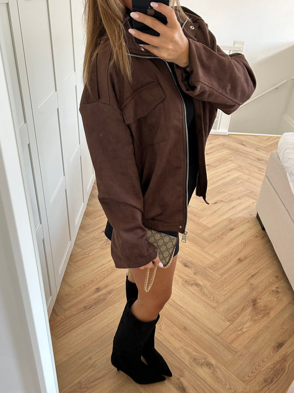 Suède Jacket Brown