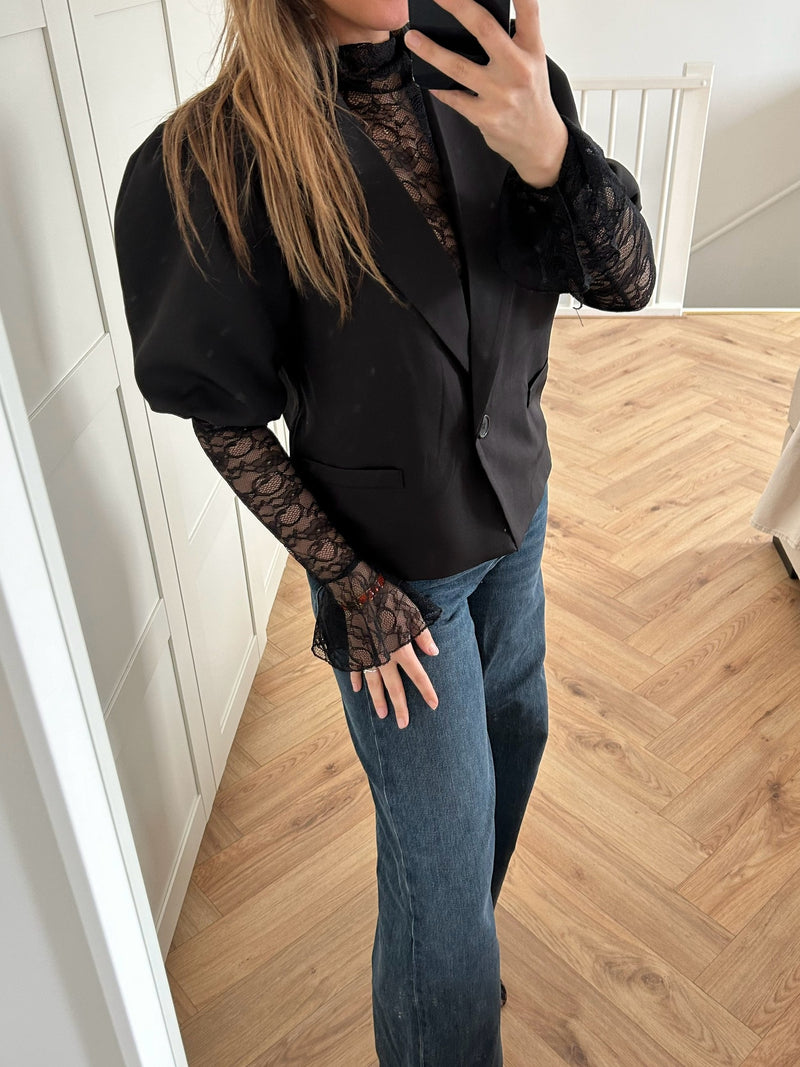 Lace Top Black