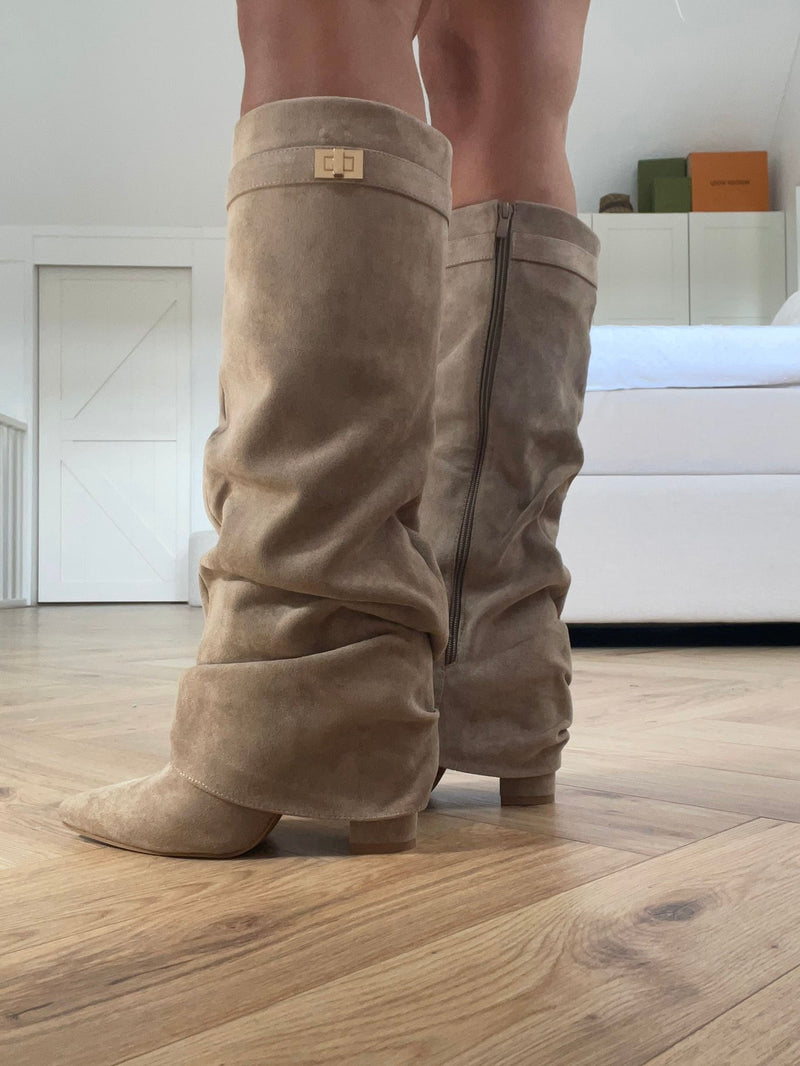 ByNicci Khaki Boots 02 Pre Order - BYNICCI.NL