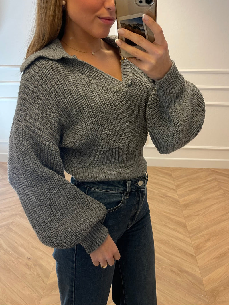 Grey Sweater - BYNICCI.NL