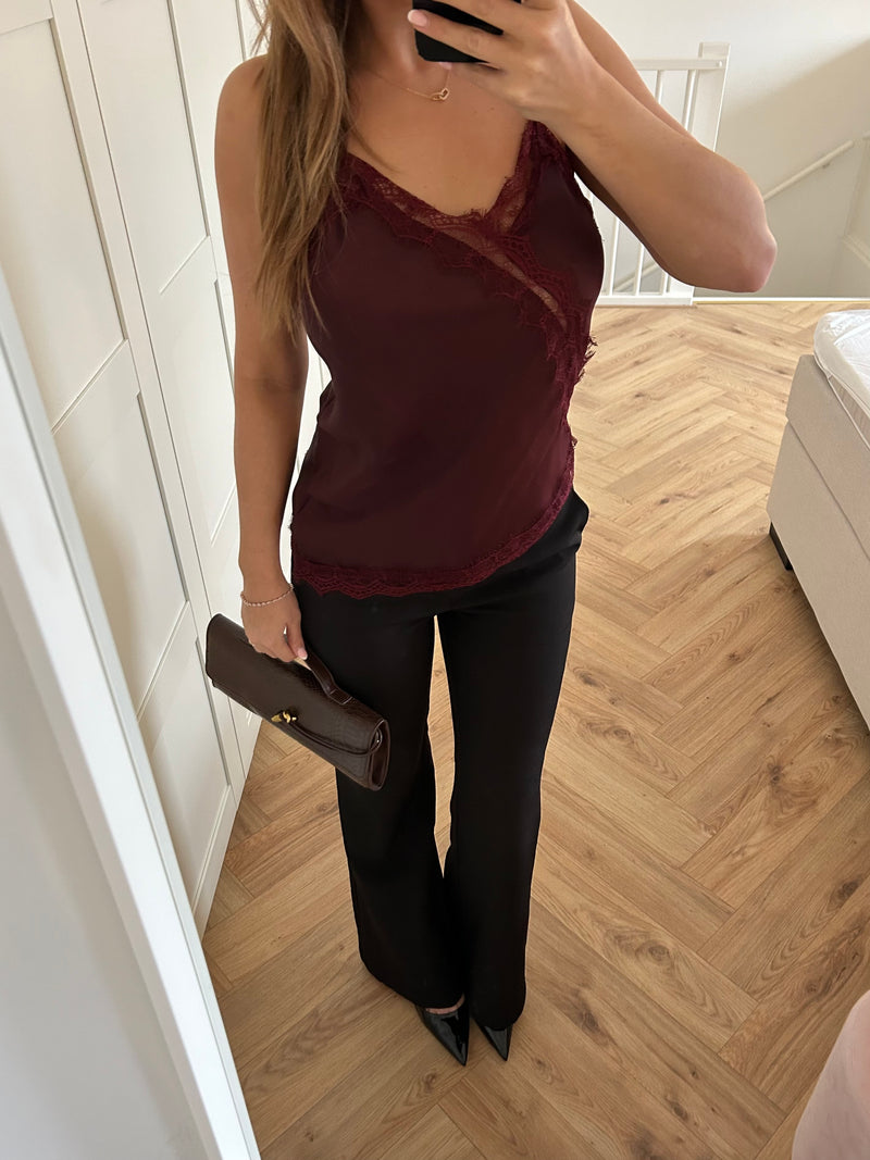 Lace top Bordeaux