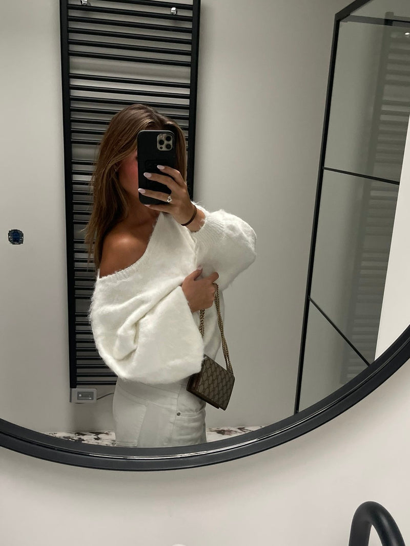 Maya Sweater White - BYNICCI.NL