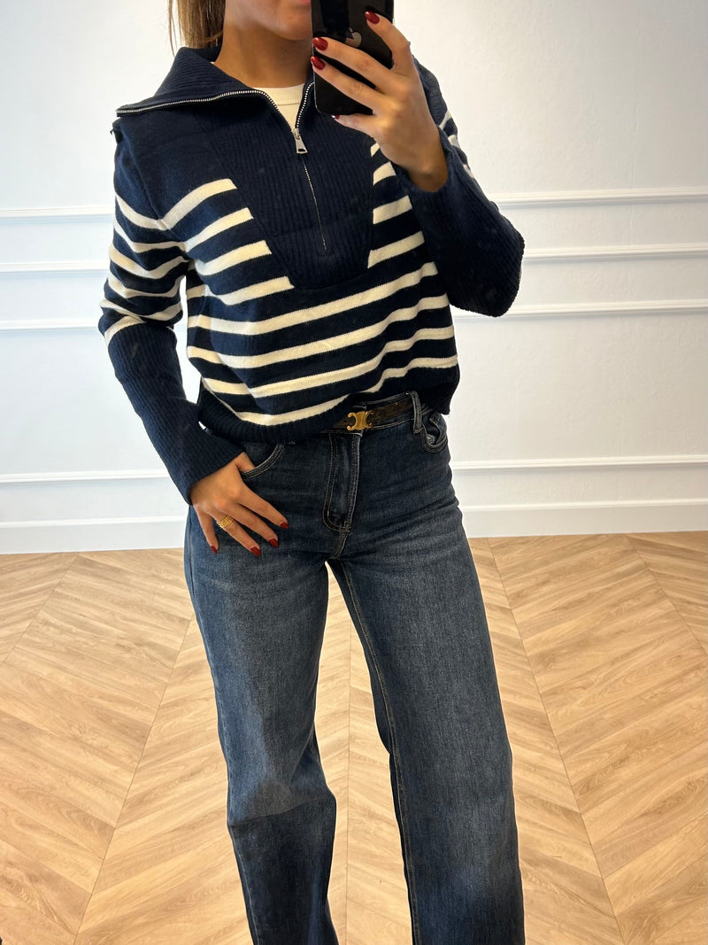 Stripes Sweater Navy