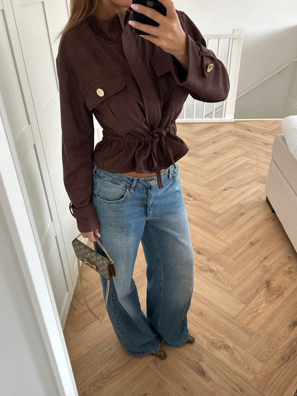 Suède Jacket Brown