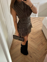 It Girl Dress Gold - Silver