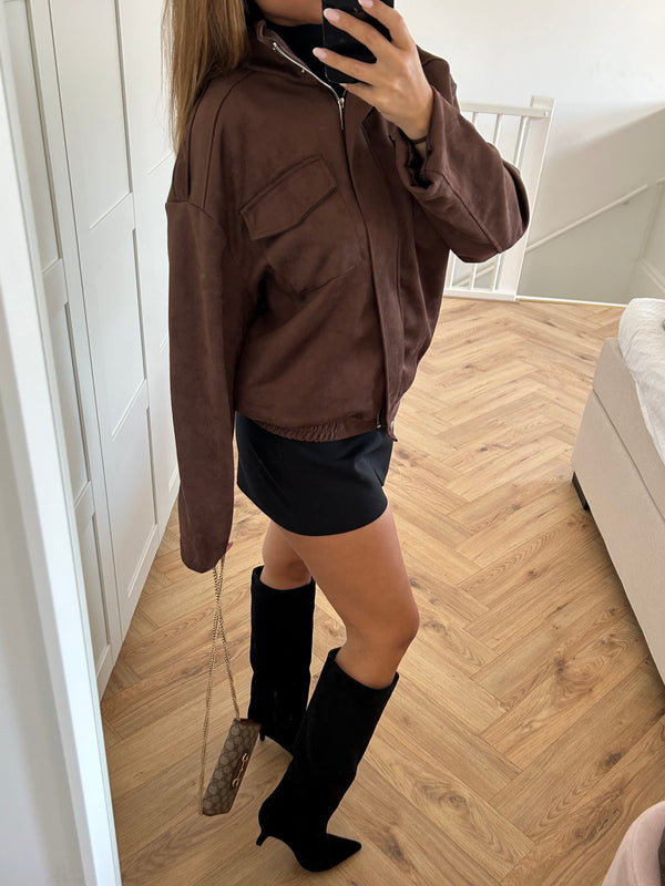 Suède Jacket Brown