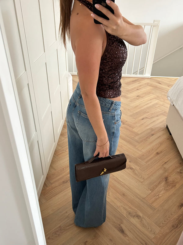 Halter Top Brown