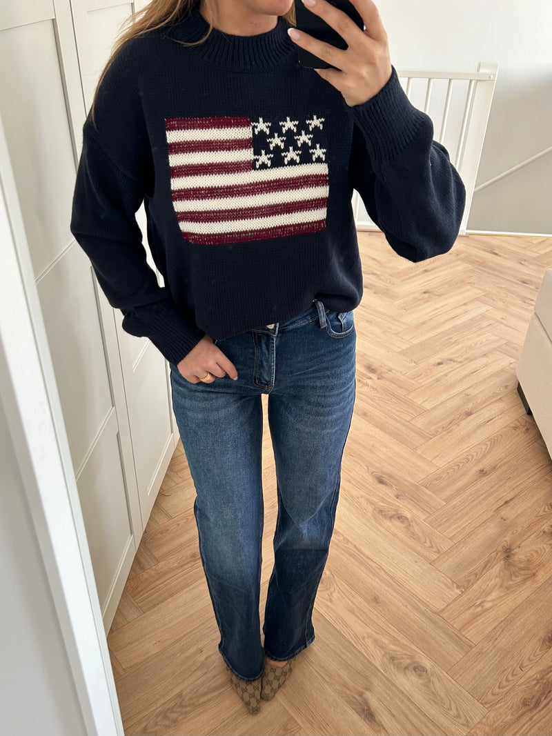 USA Sweater Navy