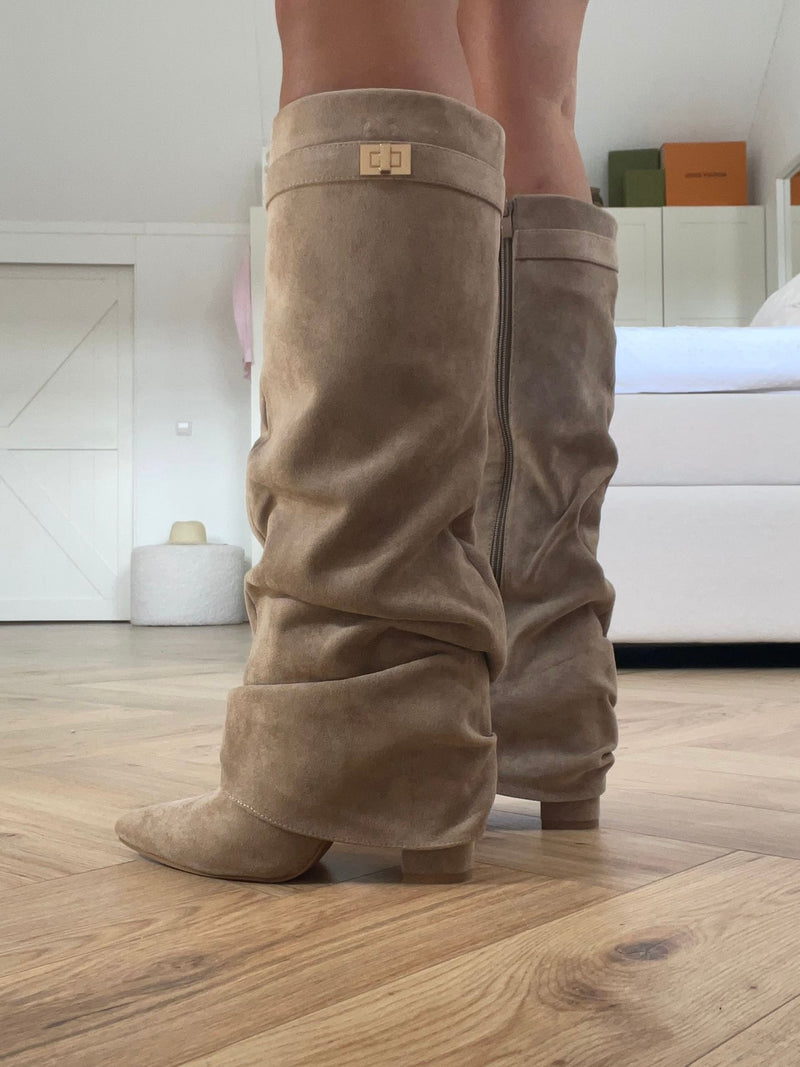 ByNicci Khaki Boots 02 Pre Order - BYNICCI.NL