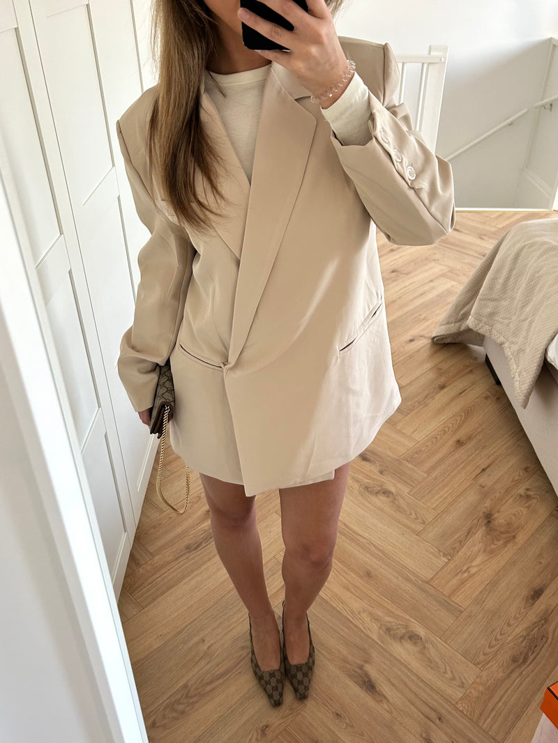 Oversized Blazer Beige