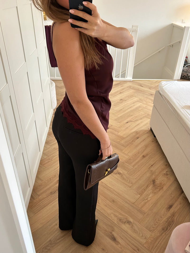 Lace top Bordeaux