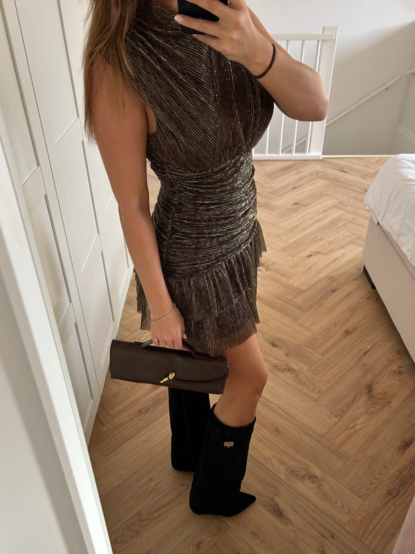 It Girl Dress Gold - Silver