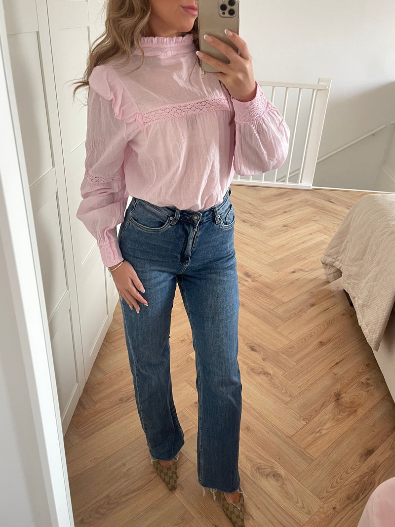 2 ways to wear blouse pink - BYNICCI.NL