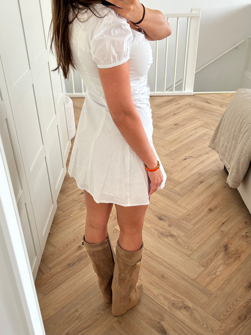 Flora Dress White