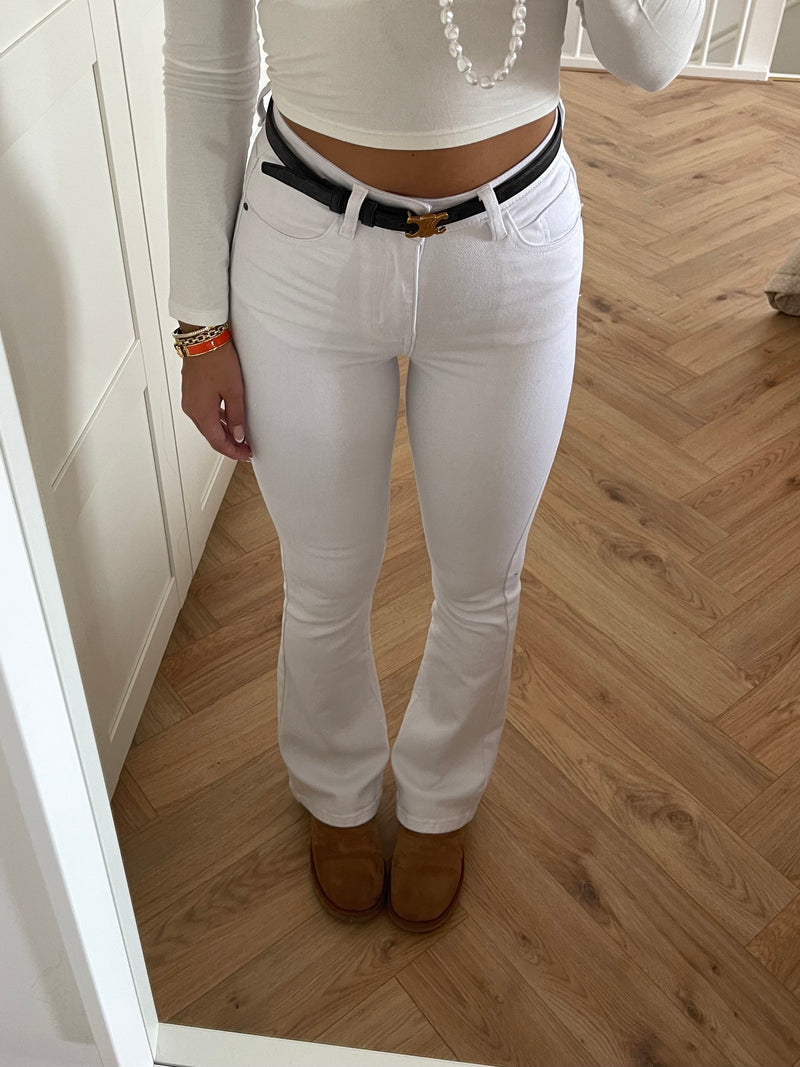 ByNicci Flaired Jeans White 03 - BYNICCI.NL