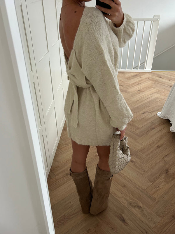 Robe Noeud Beige