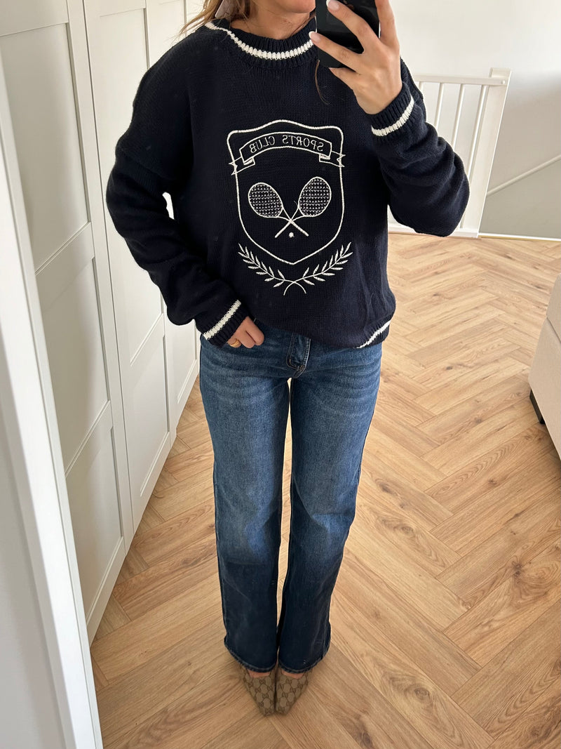 Tennis Sweater Navy