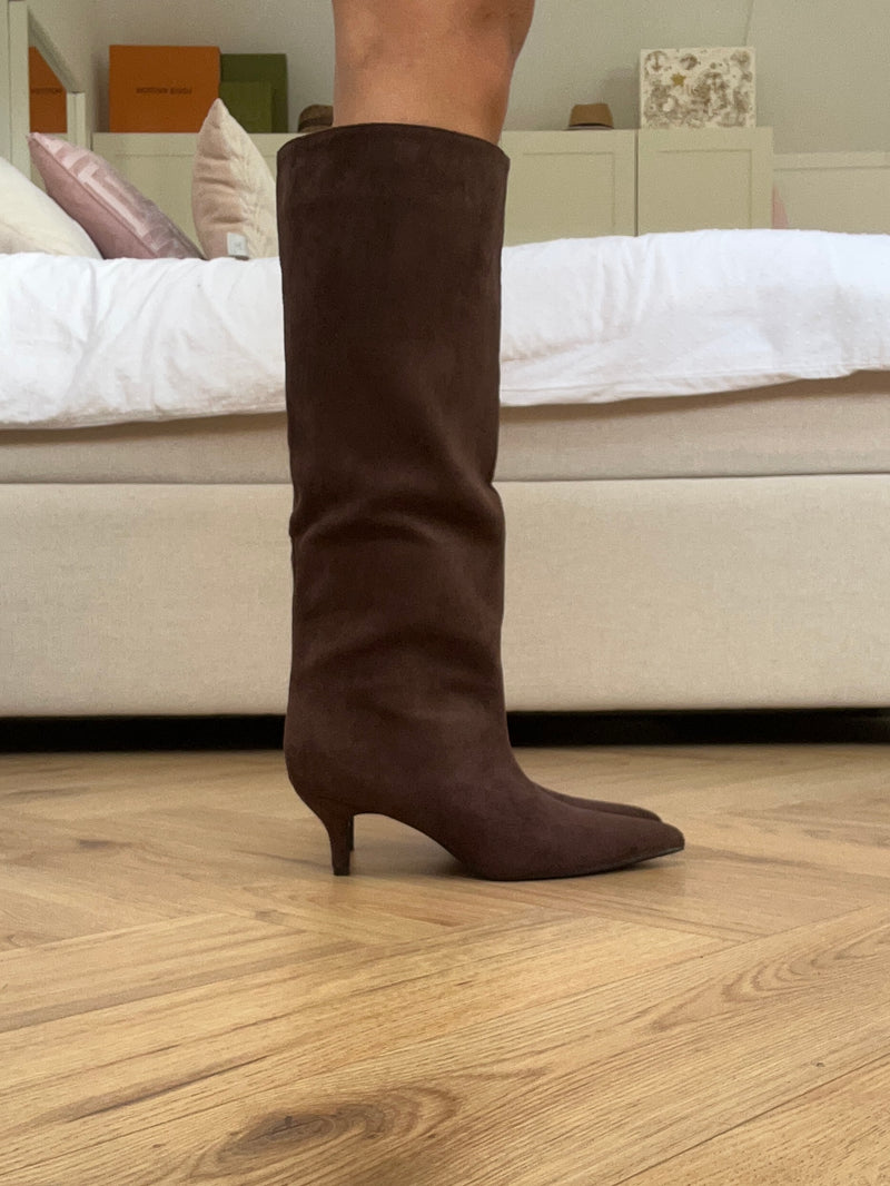 Brown Suede Boots